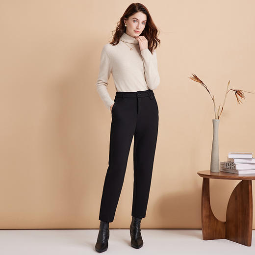 EITIE爱特爱柔软无缝打底薄款高领修身显瘦羊毛针织衫冬新款D2401423 商品图6