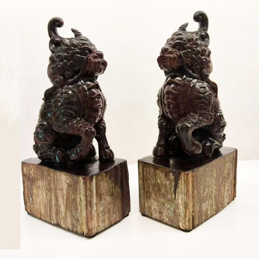 精雕老料麒麟°小叶紫檀摆件 商品图0