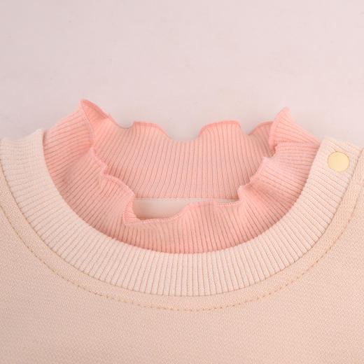 棉果果专柜同款冬季新品女童半高领复合绒加绒卫衣M422180424602 商品图3