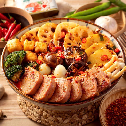 上海梅林小黑猪午餐肉罐头198g 商品图1