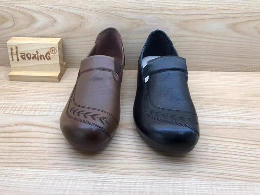 豪行2023年春季新品时尚休闲真皮浅口女单妈妈鞋23194202 商品图2