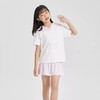 5折【自营】Skechers/斯凯奇  斯凯奇儿童短袖T海军领夏季新款短裙女童运动水手服套装 L224G049 商品缩略图1