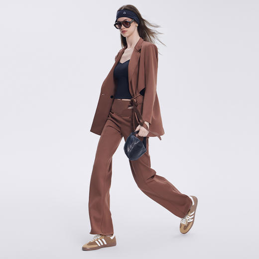 TITIKA ACTIVE 奢华束腰运动西装外套女 修身长款高级感时尚休闲西服正装71182 商品图2