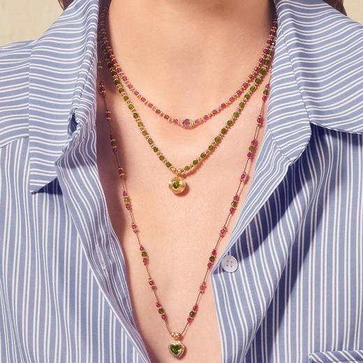 订购8周到｜Tityaravy-ADHIYA-梵光紫焰 红碧玺 紫水晶 项链［法国设计师］ 商品图1