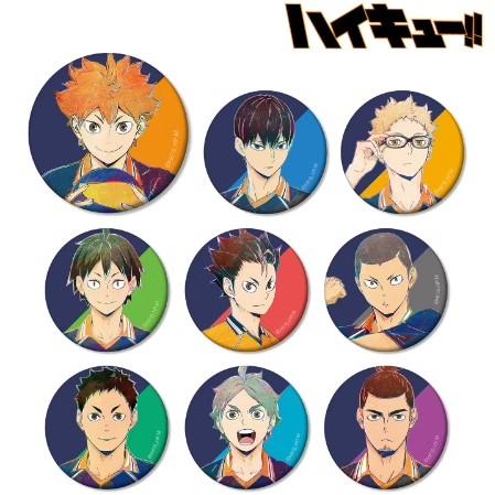 Ani-Art 排球少年 水彩 哑光撞色吧唧 第四弹 全9种 9包/盒 徽章 谷子 商品图0