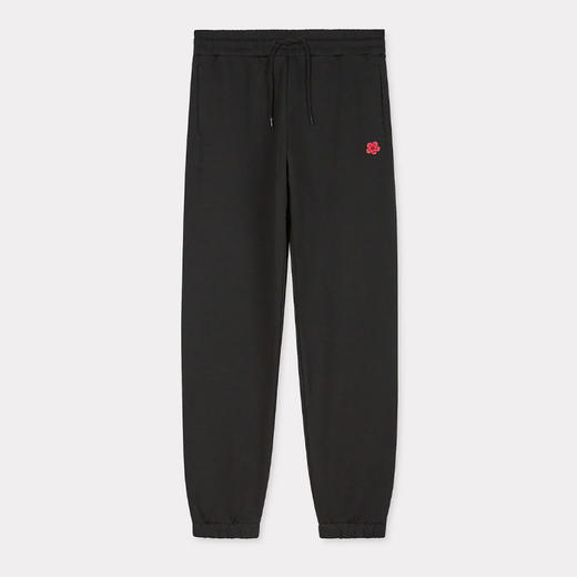 KENZO 高田贤三 女士小海棠花徽标刺绣棉质休闲运动裤 黑色 FE62 PA734 4MF 99J 商品图0