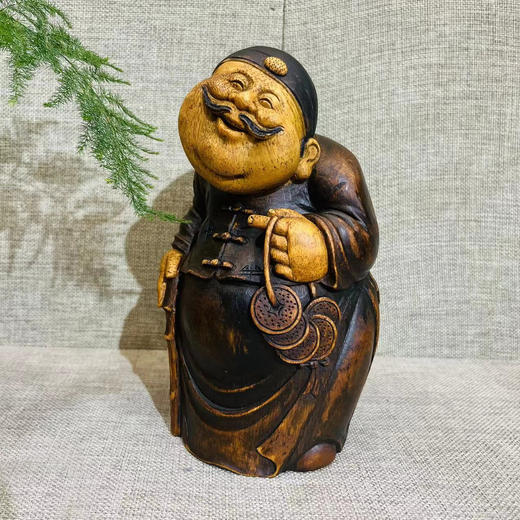 手里有钱地主°竹雕摆件 商品图0