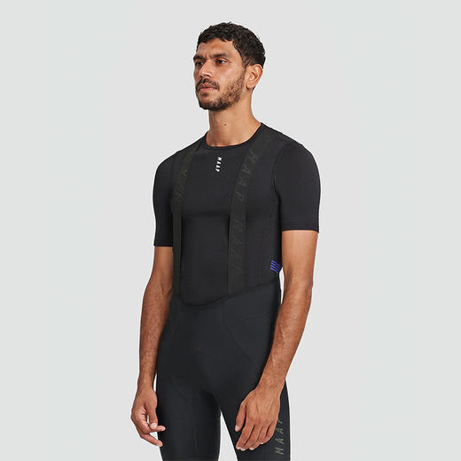 MAAP 男士 Thermal Base Layer Tee 黑色 加绒短袖骑行打底 商品图0
