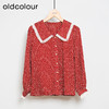 oldcolour春秋款法式气质娃娃领减龄百搭长袖衬衫DN13013004 商品缩略图0