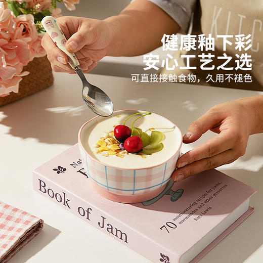 摩登主妇釉下彩餐具陶瓷米饭碗酸奶碗个人专用盘子沙拉碗汤面碗 商品图1