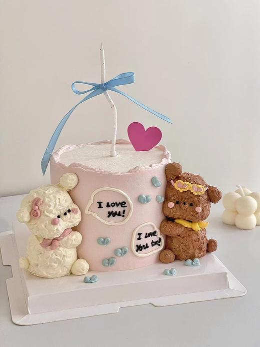 抱抱熊纪念日蛋糕 商品图0