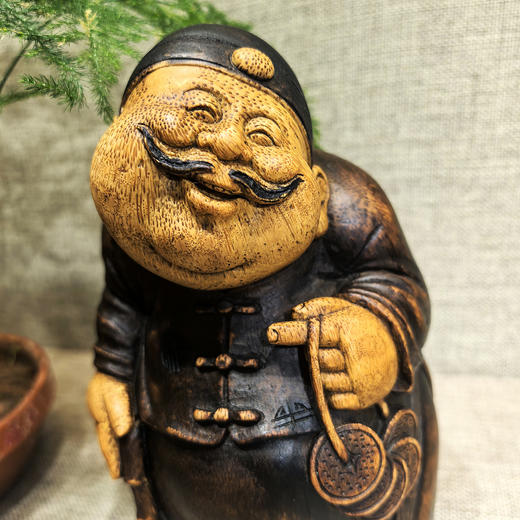 手里有钱地主°竹雕摆件 商品图1