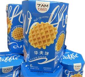 七点谷力 华夫饼  6包（12片） 250g/盒
