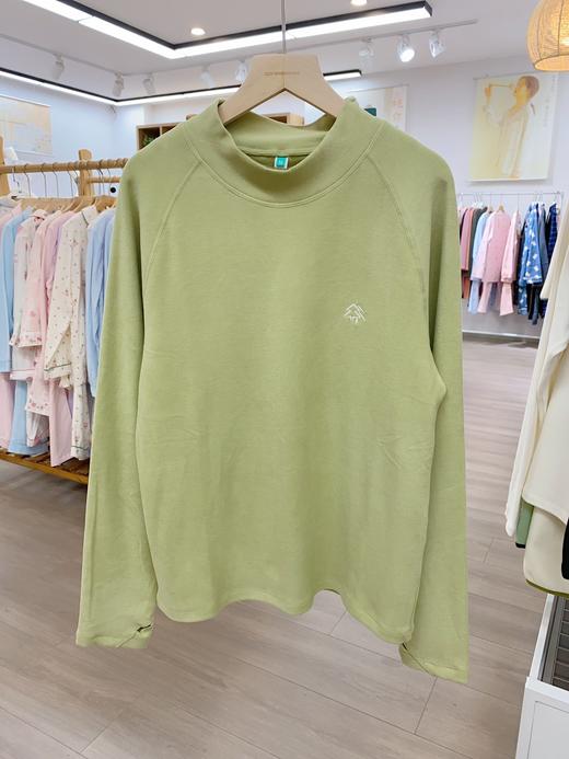 松植屋户外保暖半高领打底衫男女同款纯色百搭显瘦抓绒长袖内搭打底衫2024秋冬新款 商品图12