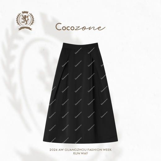 COCO ZONE 高级感气质显瘦半身裙简约百搭中长裙CC1C2275 商品图0