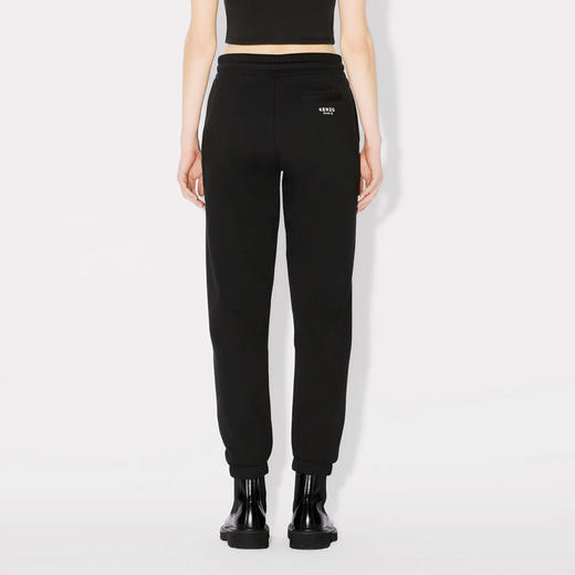 KENZO 高田贤三 女士小海棠花徽标刺绣棉质休闲运动裤 黑色 FE62 PA734 4MF 99J 商品图3