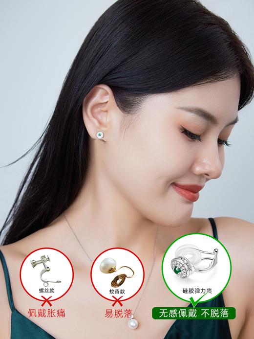 【天猫同款】18k金两戴款钻石耳夹  昕翠 商品图2