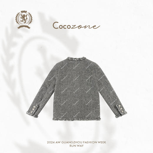 COCO ZONE 小香风时尚圆领外套气质排扣女士上衣CC1C2191 商品图2