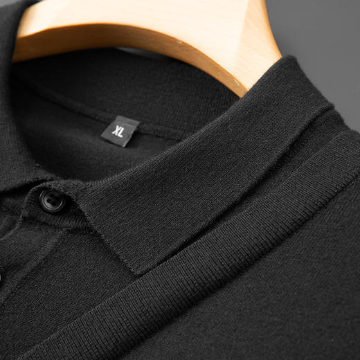 【Q】【假两件】【新款DPF】大依优型大码假两件长袖T恤衬衫领加肥加大肥佬休闲商务宽松透气上衣打底 商品图9