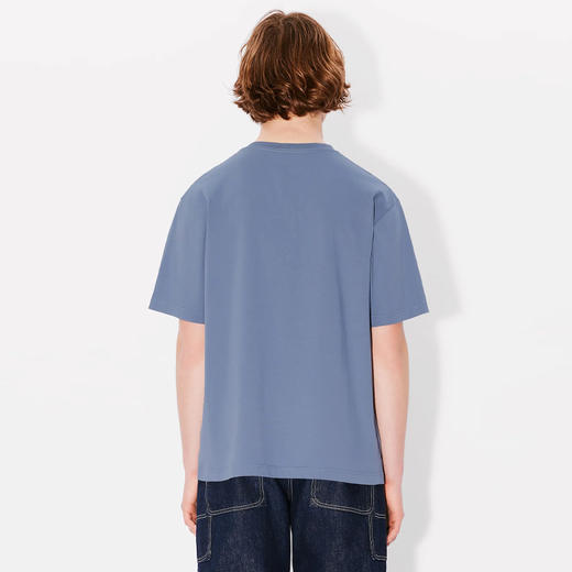 KENZO 高田贤三 男士虎头徽标印花棉质圆领短袖T恤 蓝色 FE68 TS009 4SG 67 商品图2