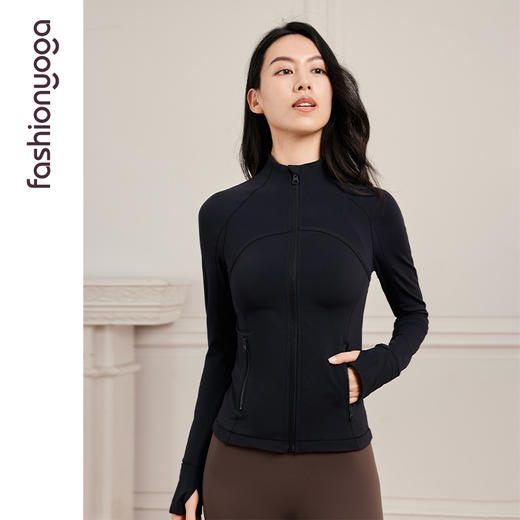 凡圣瑜伽修身扩胸收腰外套FC14871 商品图6