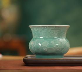 雷慧仙青瓷祥云渣斗