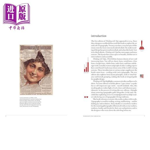 预售 【中商原版】Thinking with Type 进口艺术 用字体思考 第3版 商品图2