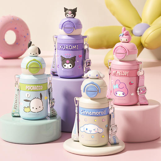 摩登主妇三丽鸥儿童保温杯高颜值吸管杯女生水杯学生上学专用杯子 商品图4