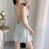 【YW】无忧购秋冬ins风纯欲性感蕾丝金丝绒吊带睡裙+睡袍家居服套装095/096(截单后7天发货)25年清仓捡漏 商品缩略图8