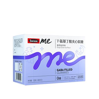 Swisse me γ-氨基丁酸升级版睡眠夹心软糖（葡萄绿茶味）30粒装【产品近效期至2026-04】 商品图0