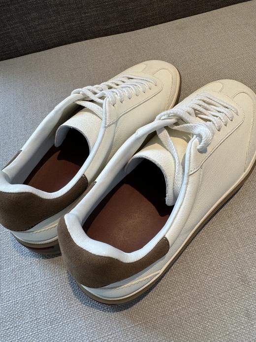 【顺丰包邮】80541 洛诗琳新款真皮平底小白鞋女LP复古休闲运动德训鞋百搭男女款板鞋89607 商品图5