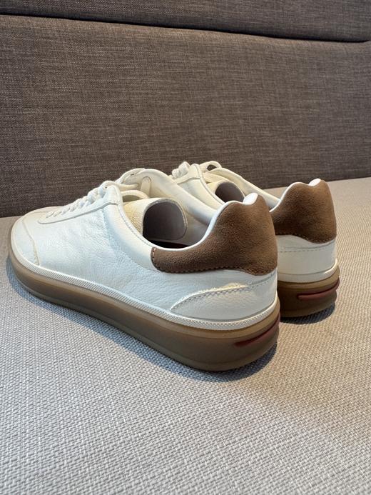 【顺丰包邮】80541 洛诗琳新款真皮平底小白鞋女LP复古休闲运动德训鞋百搭男女款板鞋89607 商品图6