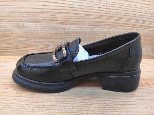 2023春季新款豪行真皮休闲女鞋23194633舒适中跟时尚套脚单鞋 商品图1