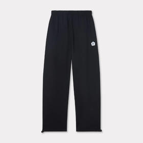 KENZO 高田贤三 男士小海棠花徽标刺绣棉质休闲运动裤 黑色 FE65 PA822 4MG 99J