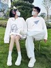 【YW】无忧购韩版卡通印花宽松情侣款百搭休闲320g毛圈圆领卫衣(截单后7天发货)25年清仓捡漏 商品缩略图7