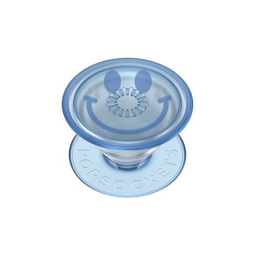 【植物基·地球】淡蓝悠悠笑脸 POPGRIP泡泡骚手机粘贴式气囊支架 PlantCore植物基系列 蓝色 商品图0