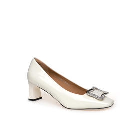 豪麟名鞋迪嘉女鞋皮鞋牛移膜革DJHJA42WP053白色