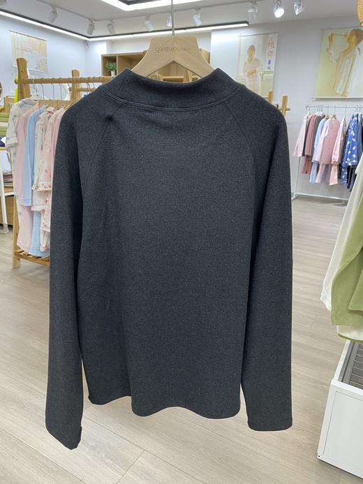 松植屋户外保暖半高领打底衫男女同款纯色百搭显瘦抓绒长袖内搭打底衫2024秋冬新款 商品图9