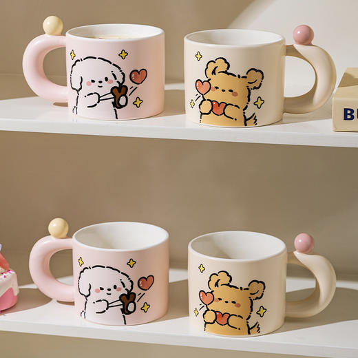 摩登主妇马克杯家用喝水杯宿舍早餐杯情侣对杯可爱陶瓷杯漂亮杯子 商品图4