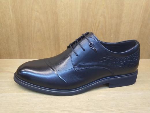 豪行秋冬新品商务正装真皮系带舒适男单鞋11374117 商品图2