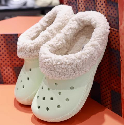 CROCS 浅翡翠色 经典花卷洞洞鞋 210846-3YH 商品图0