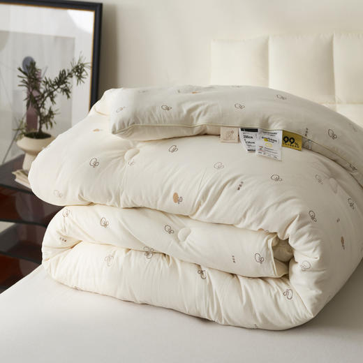 【豆豆绒提花印花大豆被】大豆纤维被印花提花大豆a类冬被被子加厚春秋被柔软 商品图5