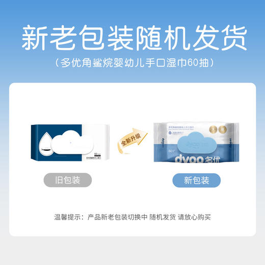 多优角鲨烷手口湿巾60片（新旧包装随机发货） 商品图13