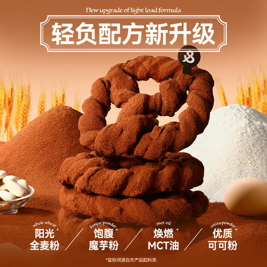 ISEE国际大奖美食！哥本MCT魔芋黑巧可可碱水结面包 香醇黑巧超浓郁 全麦添加“碱”负担 每只120g 商品图2