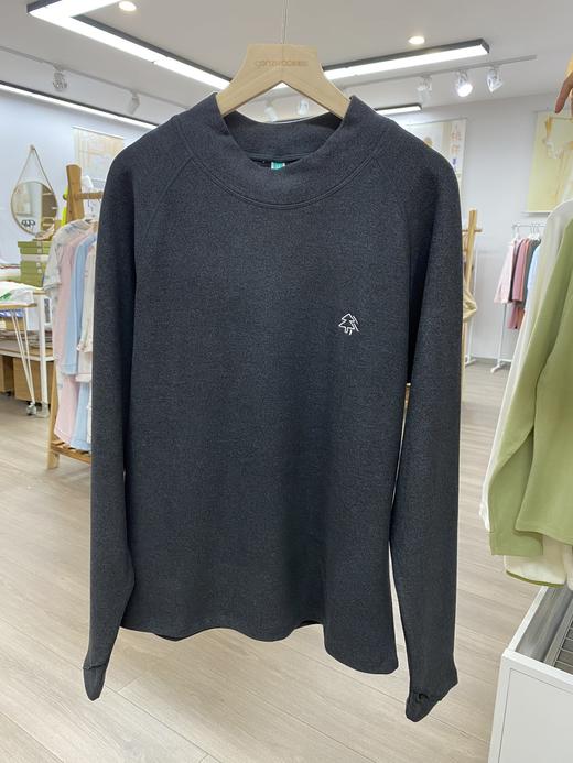 松植屋户外保暖半高领打底衫男女同款纯色百搭显瘦抓绒长袖内搭打底衫2024秋冬新款 商品图8