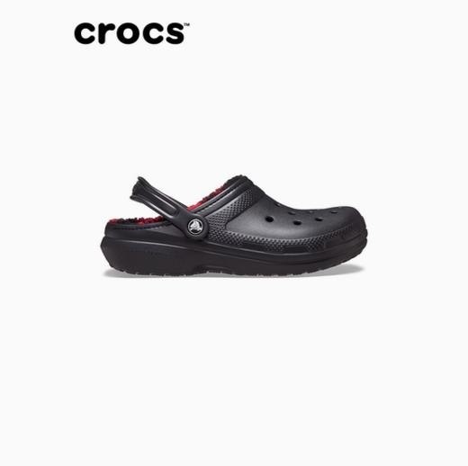 CROCS 黑色 经典格子暖棉Clog 210738-001 商品图3
