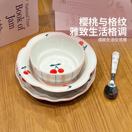 摩登主妇釉下彩餐具陶瓷米饭碗酸奶碗个人专用盘子沙拉碗汤面碗 商品图4