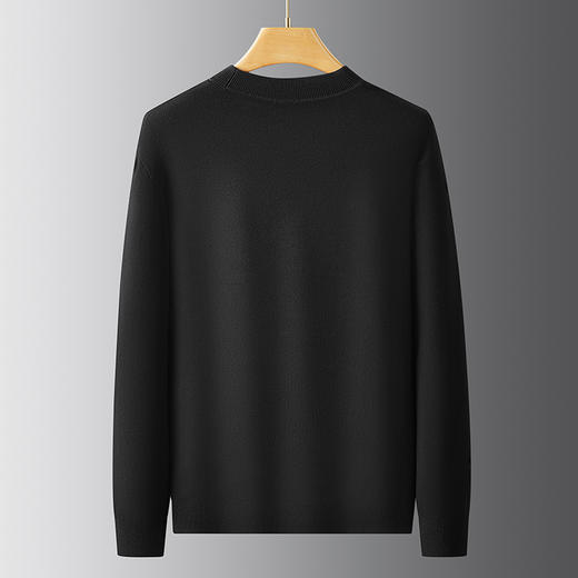 【假两件】【新款DPF】大依优型大码假两件长袖T恤圆领针织衫加肥加大肥佬休闲商务宽松透气上衣打底 商品图6