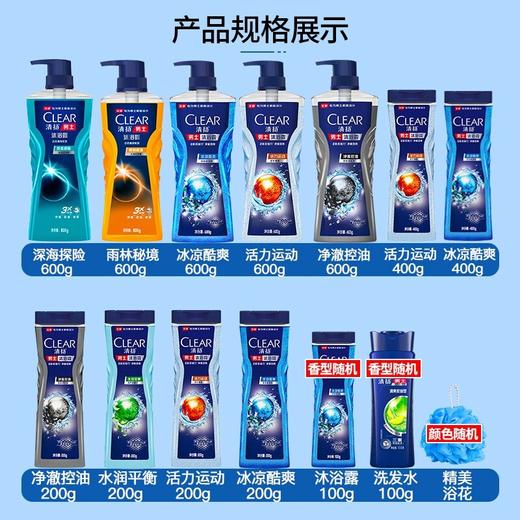 清扬男士活力运动沐浴露400ml 商品图5