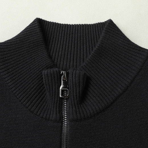 【桑蚕丝绵羊毛】【新款DWP】大依优型大码立领拉链针织背心休闲针织衫毛背心加肥加大上衣男士胖子大码毛衫t恤打底 商品图10